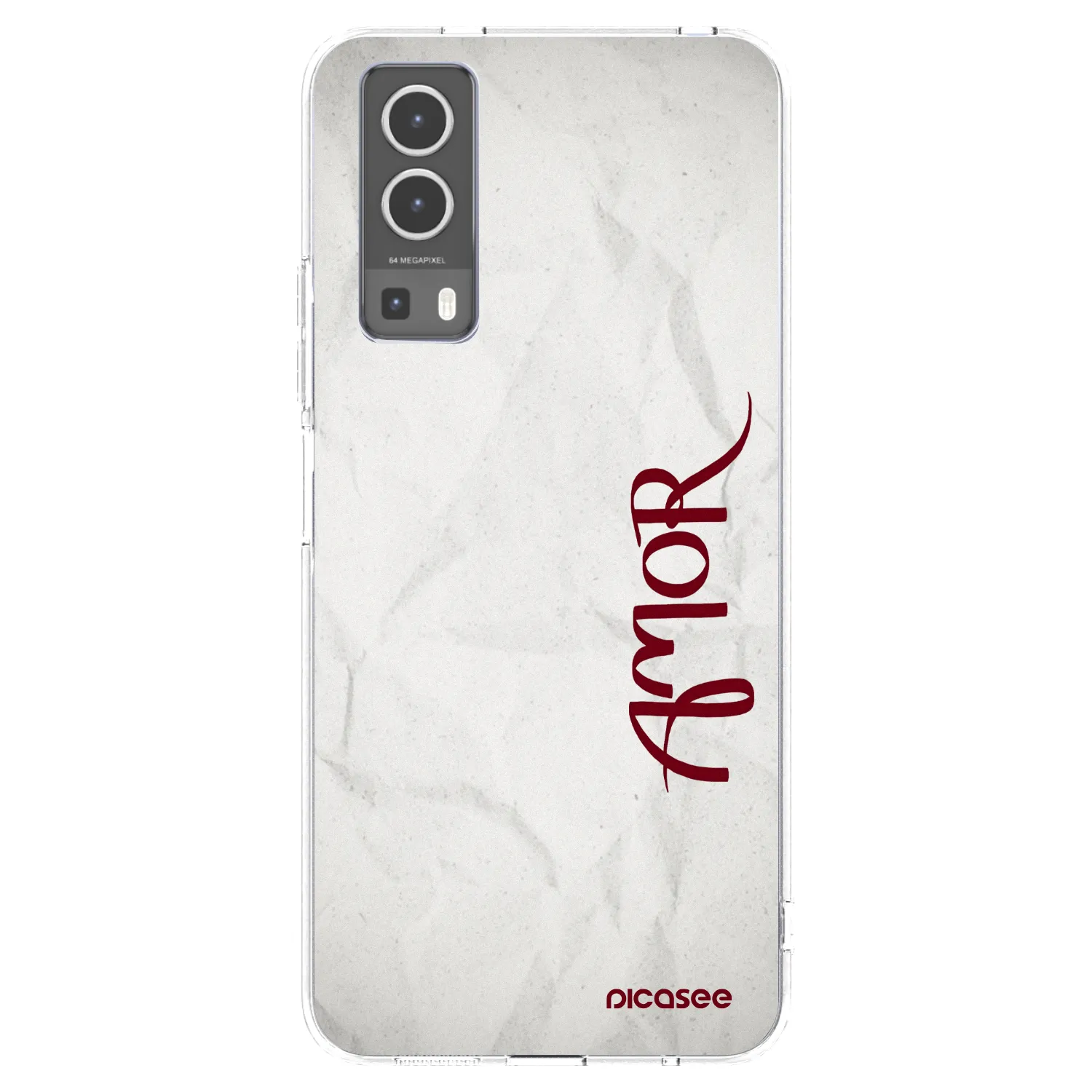 Picasee Vivo Y72 5G Hülle - Transparentes Silikon - Amor