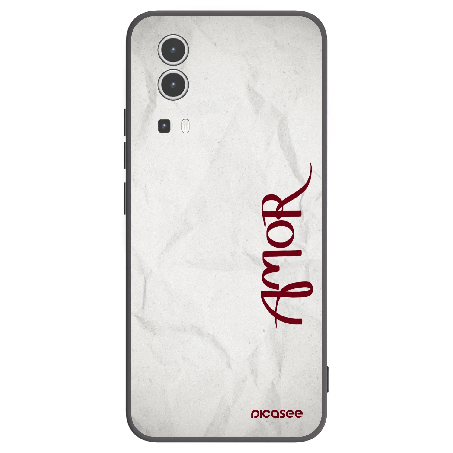 Picasee Vivo Y72 5G Hülle - Schwarzes Silikon - Amor
