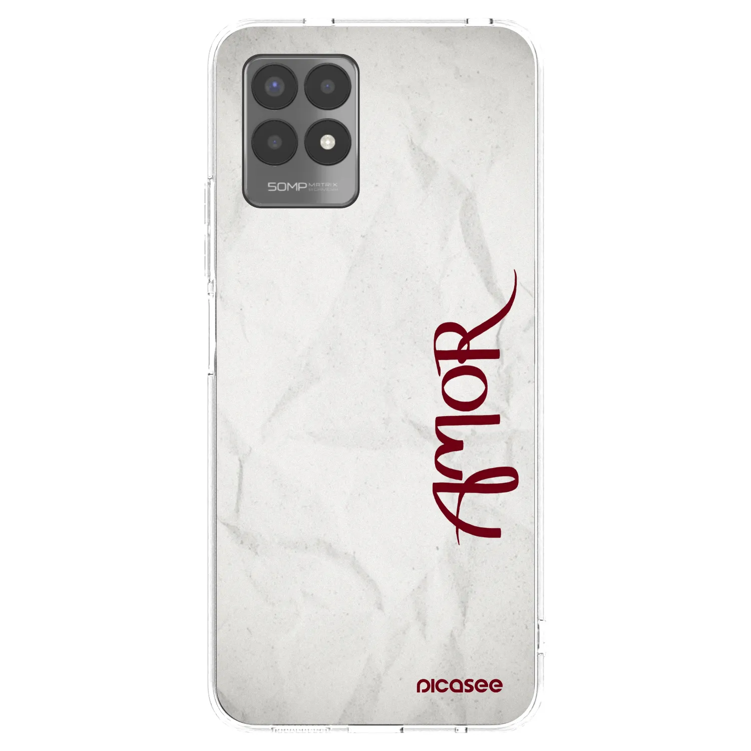 Picasee Realme 8i Hülle - Transparentes Silikon - Amor