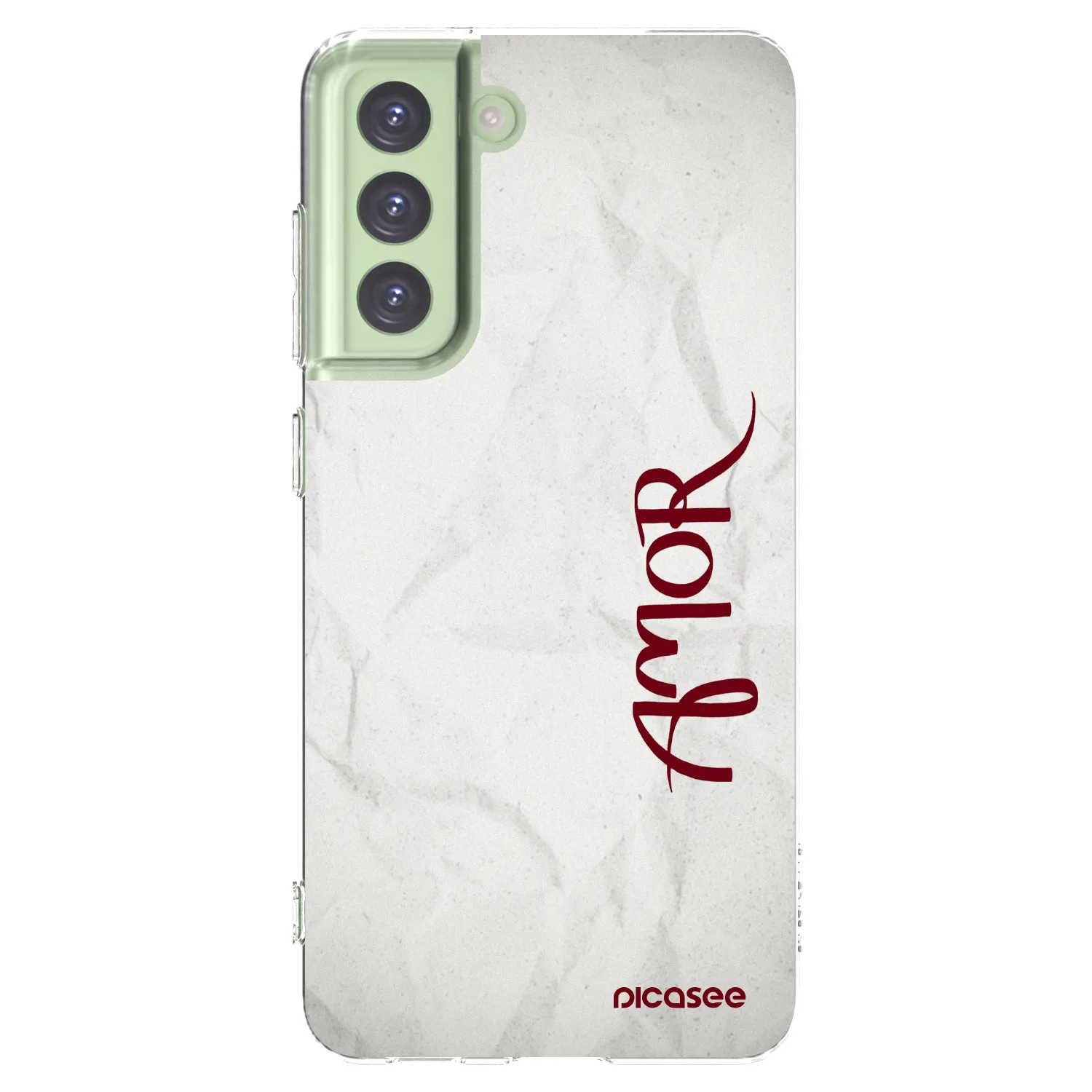 Picasee Samsung Galaxy S21 FE 5G Hülle - Transparentes Silikon - Amor