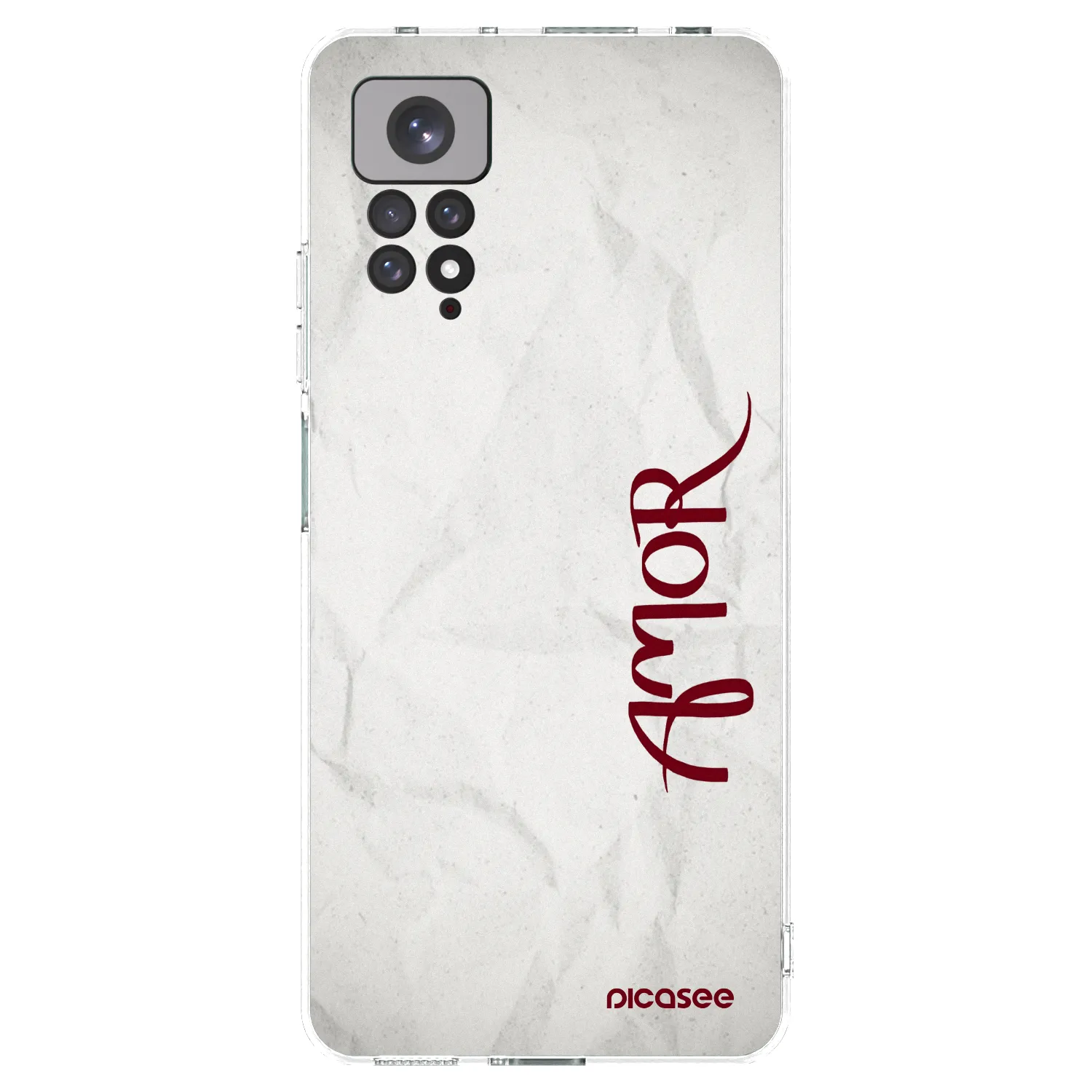 Picasee Xiaomi Redmi Note 11S 4G Hülle - Transparentes Silikon - Amor