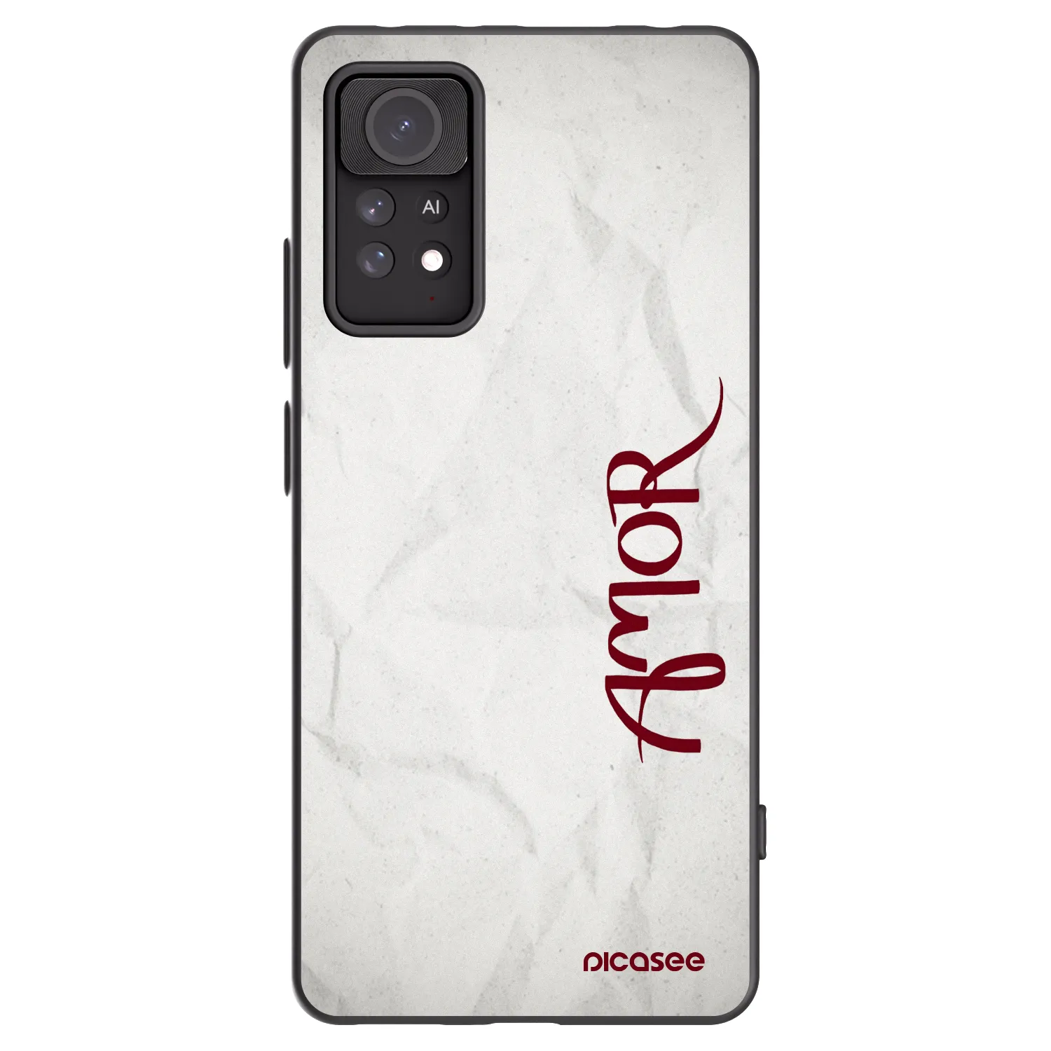 Picasee Xiaomi Redmi Note 11 Pro Hülle - Schwarzes Silikon - Amor