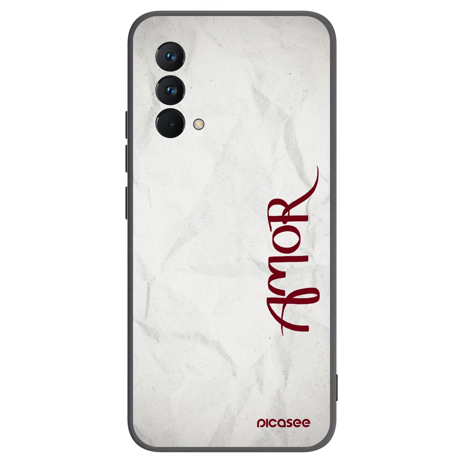Picasee Realme GT Master Edition 5G Hülle - Schwarzes Silikon - Amor