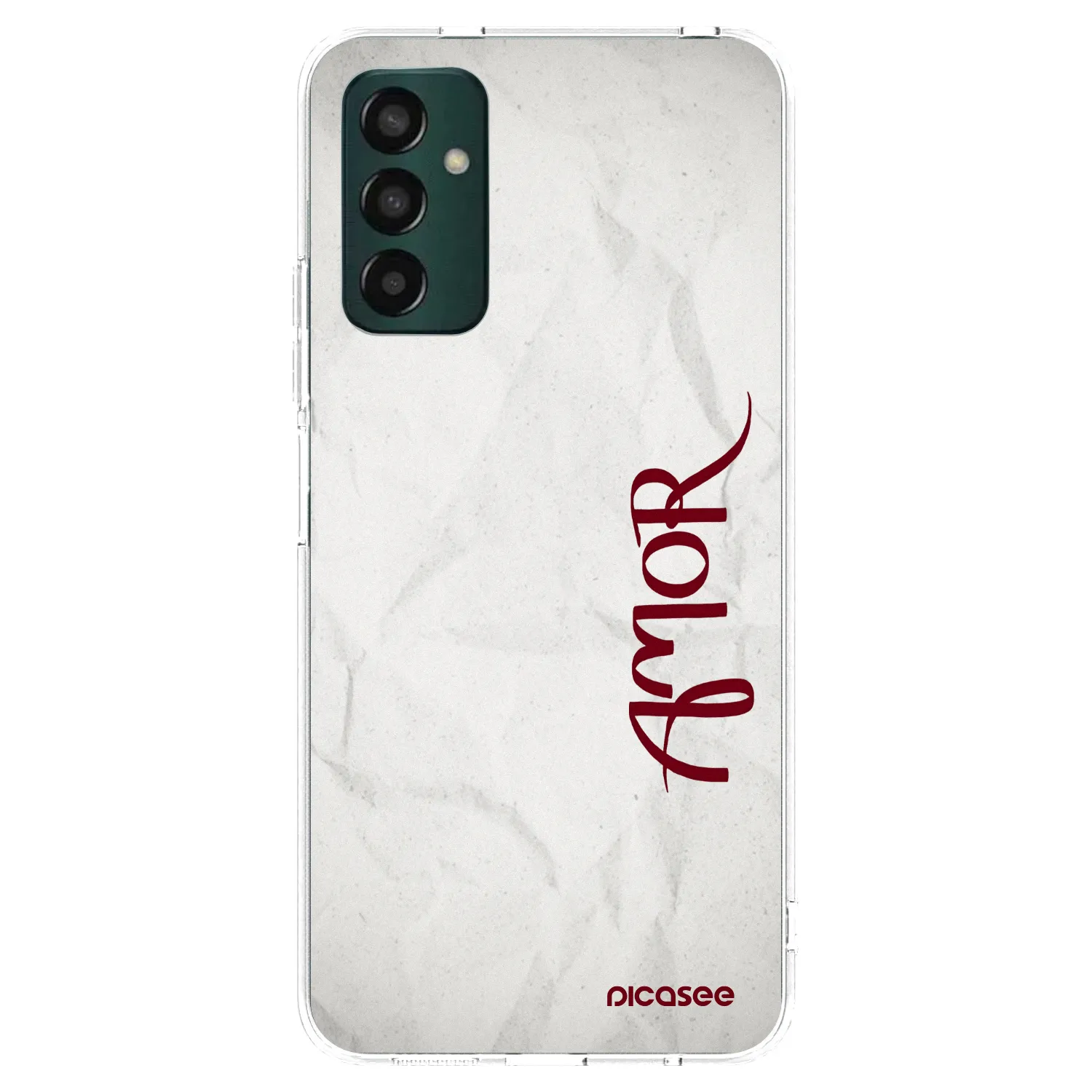 Picasee Samsung Galaxy M13 M135F Hülle - Transparentes Silikon - Amor