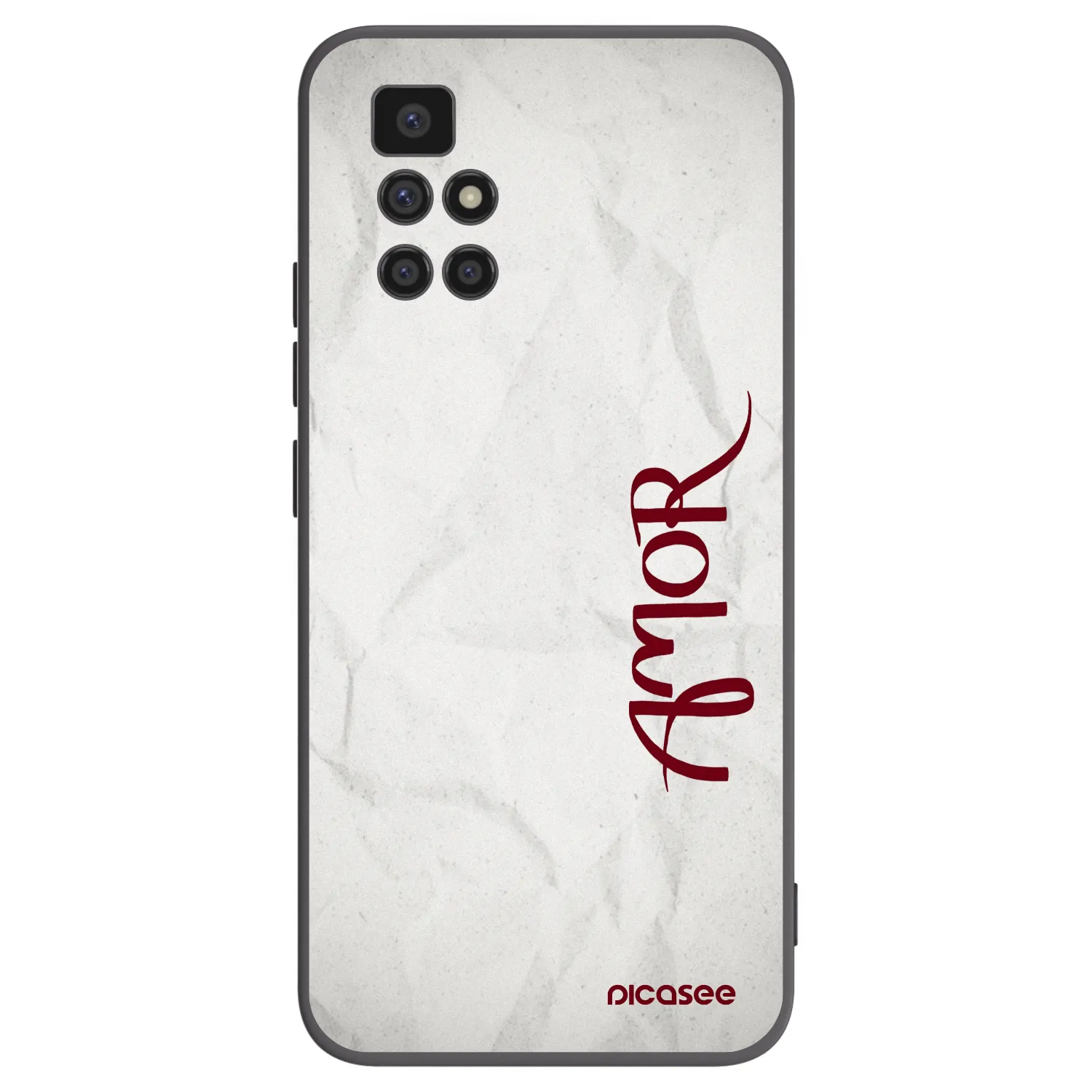 Picasee Xiaomi Redmi 10 (2022) Hülle - Schwarzes Silikon - Amor