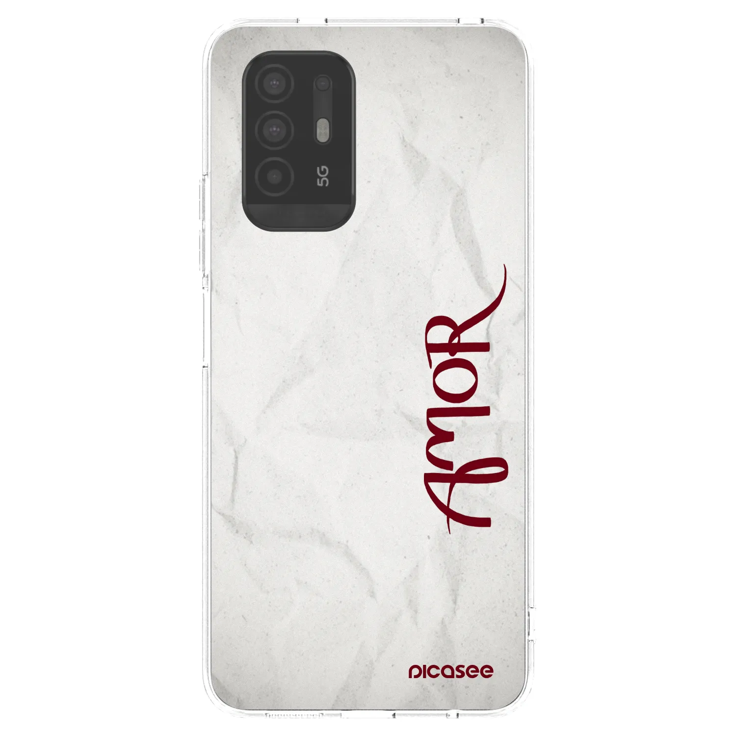 Picasee OPPO A94 5G Hülle - Transparentes Silikon - Amor