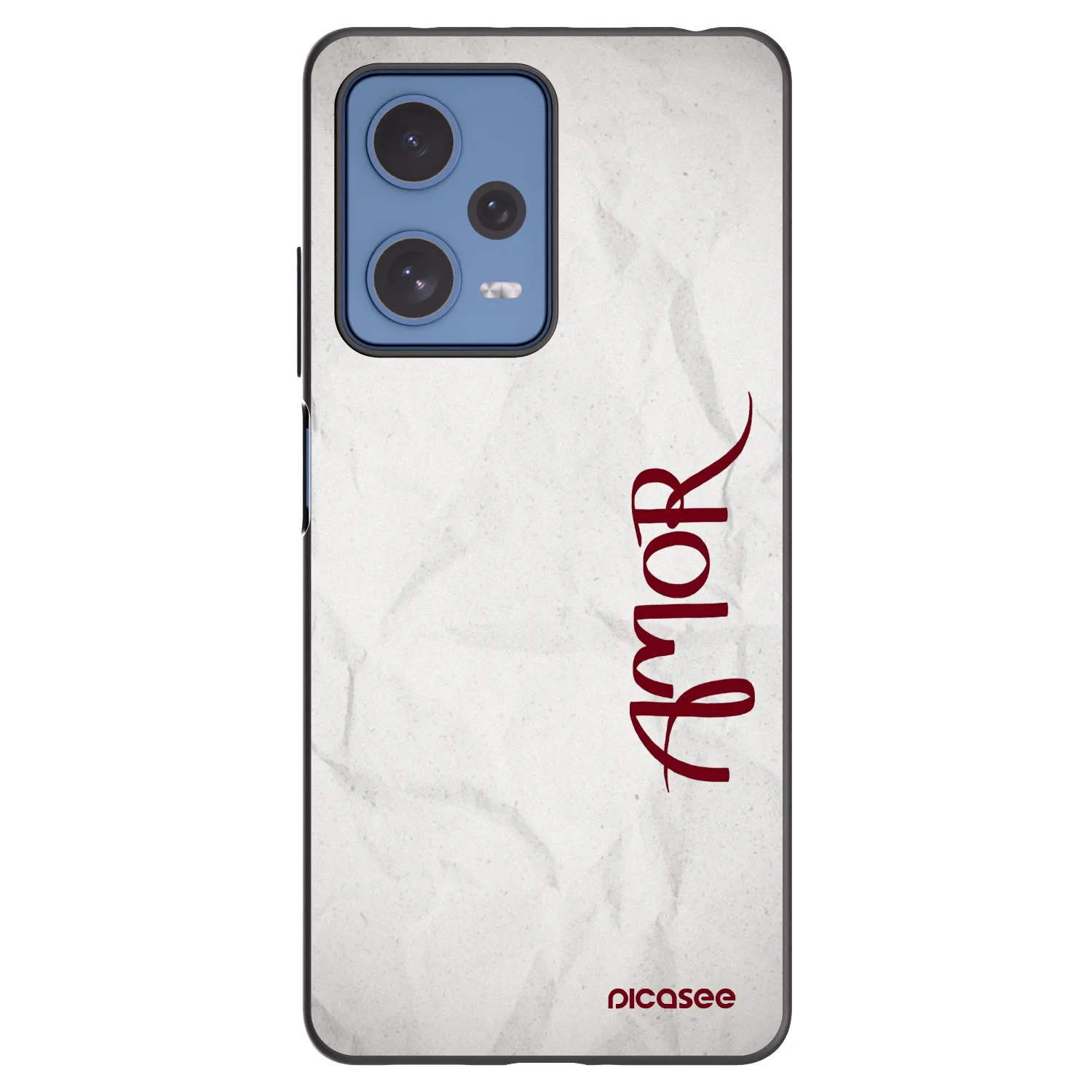 Picasee Xiaomi Redmi Note 12 Pro 5G Hülle - Schwarzes Silikon - Amor