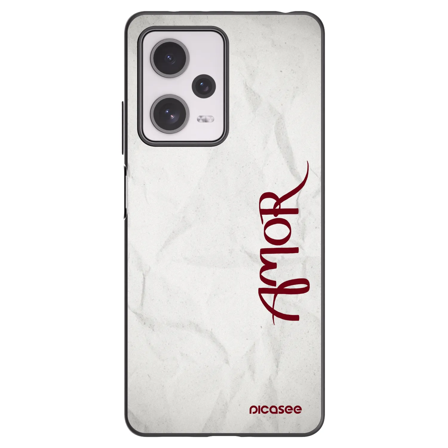 Picasee Xiaomi Redmi Note 12 Pro+ 5G Hülle - Schwarzes Silikon - Amor