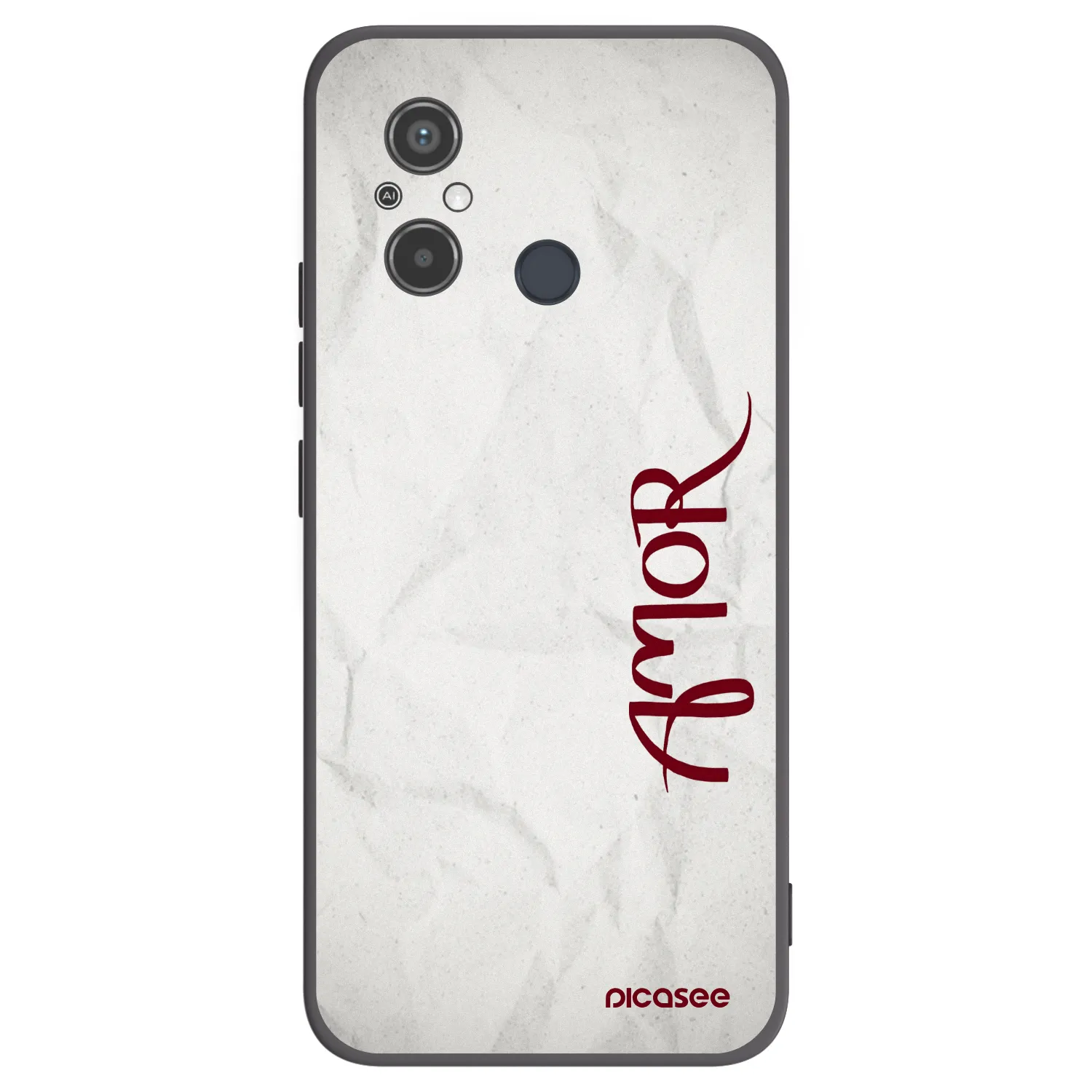 Picasee Xiaomi Redmi 12C Hülle - Schwarzes Silikon - Amor