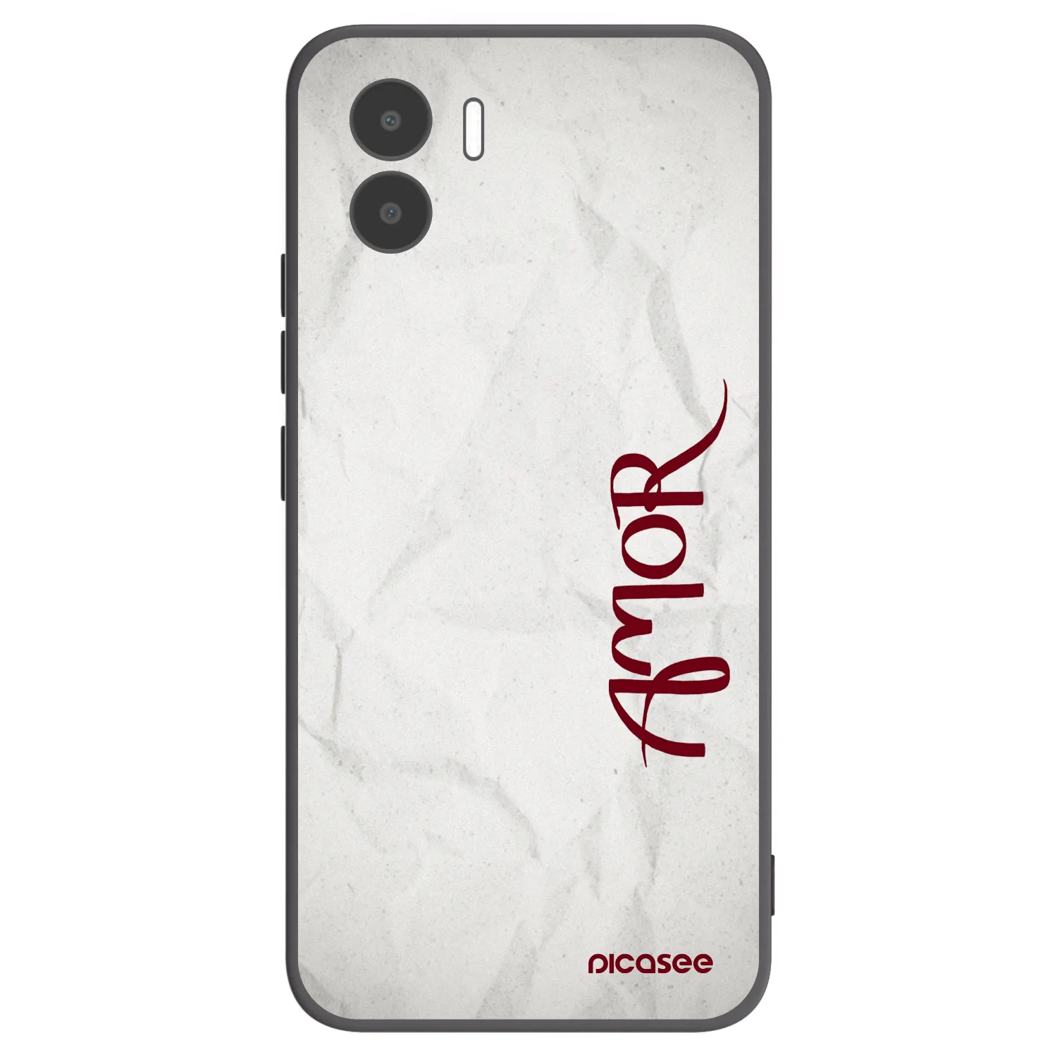 Picasee Xiaomi Redmi A2 Hülle - Schwarzes Silikon - Amor