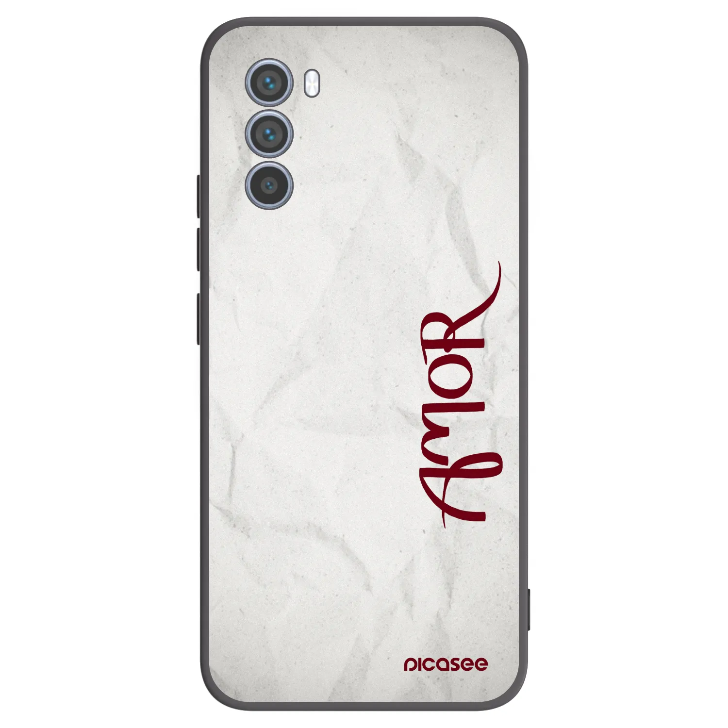 Picasee Motorola Moto G62 Hülle - Schwarzes Silikon - Amor