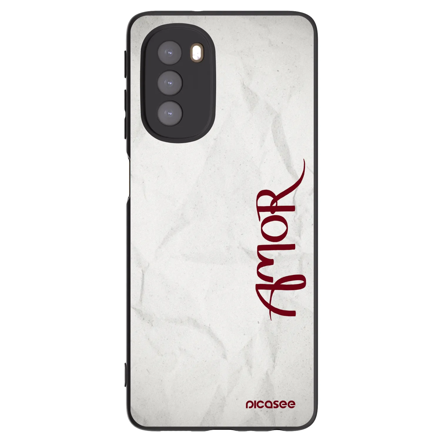 Picasee Motorola Moto G51 Hülle - Schwarzes Silikon - Amor