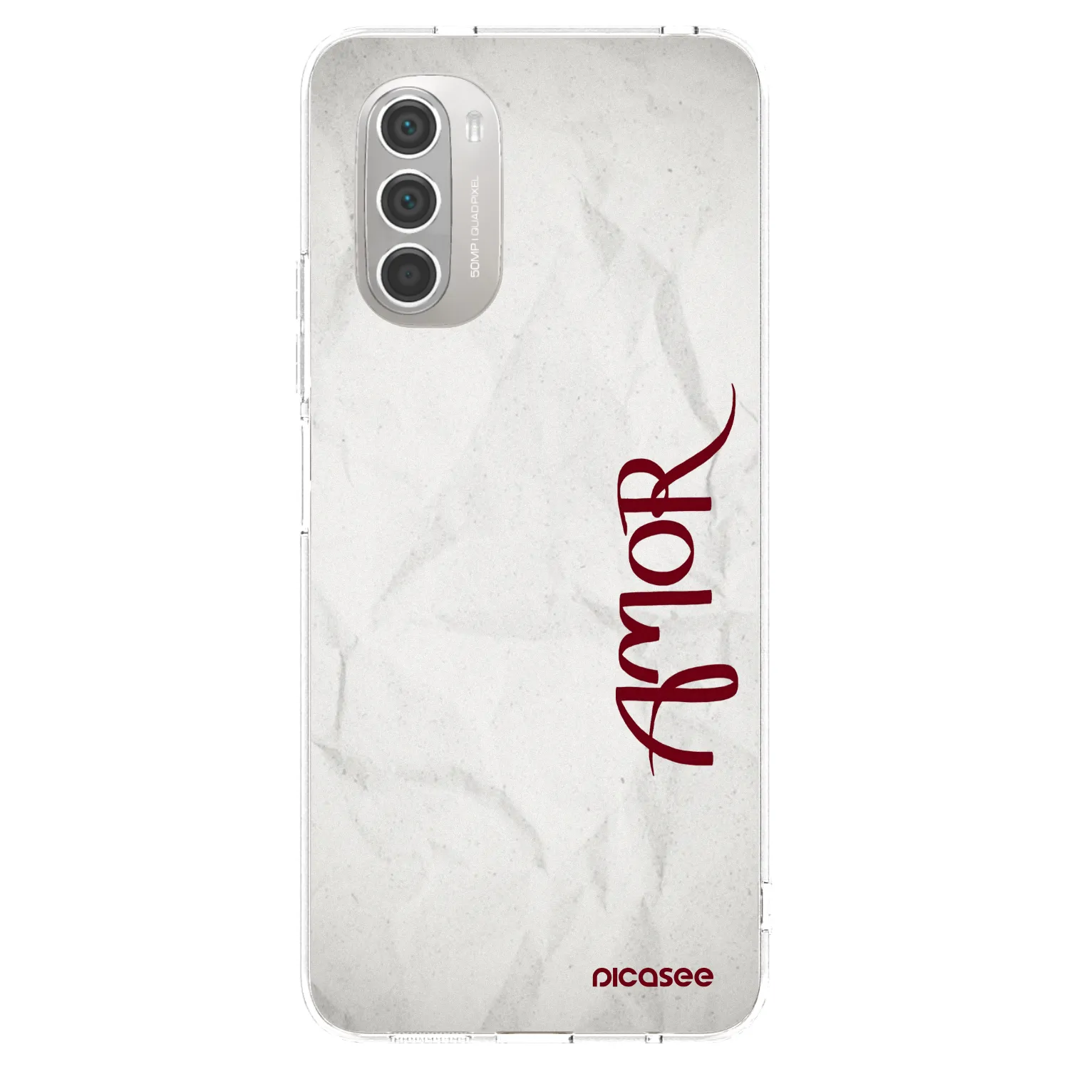 Picasee Motorola Moto G51 Hülle - Transparentes Silikon - Amor