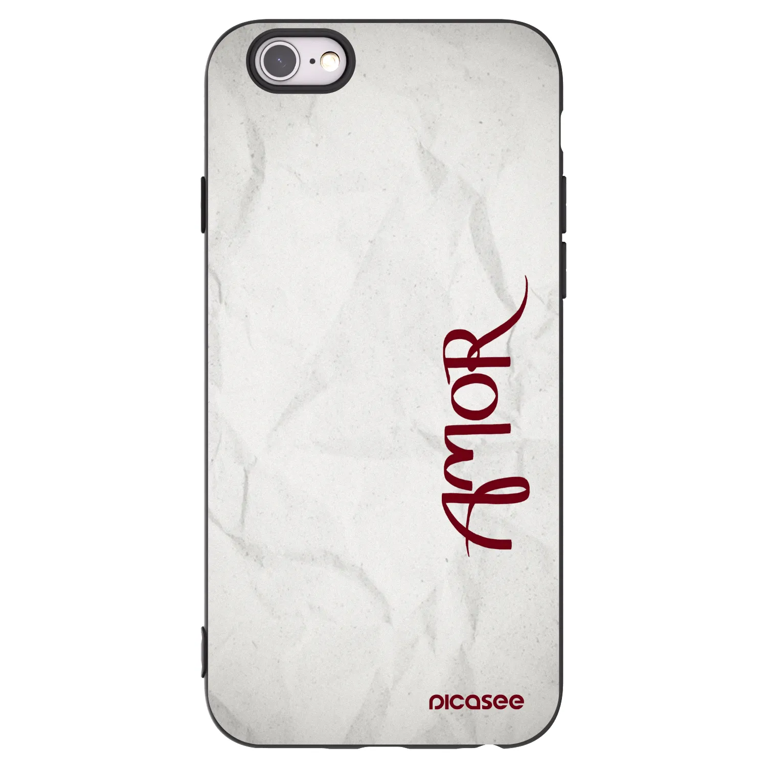 Picasee Apple iPhone 6/6S Hülle - Schwarzes Silikon - Amor