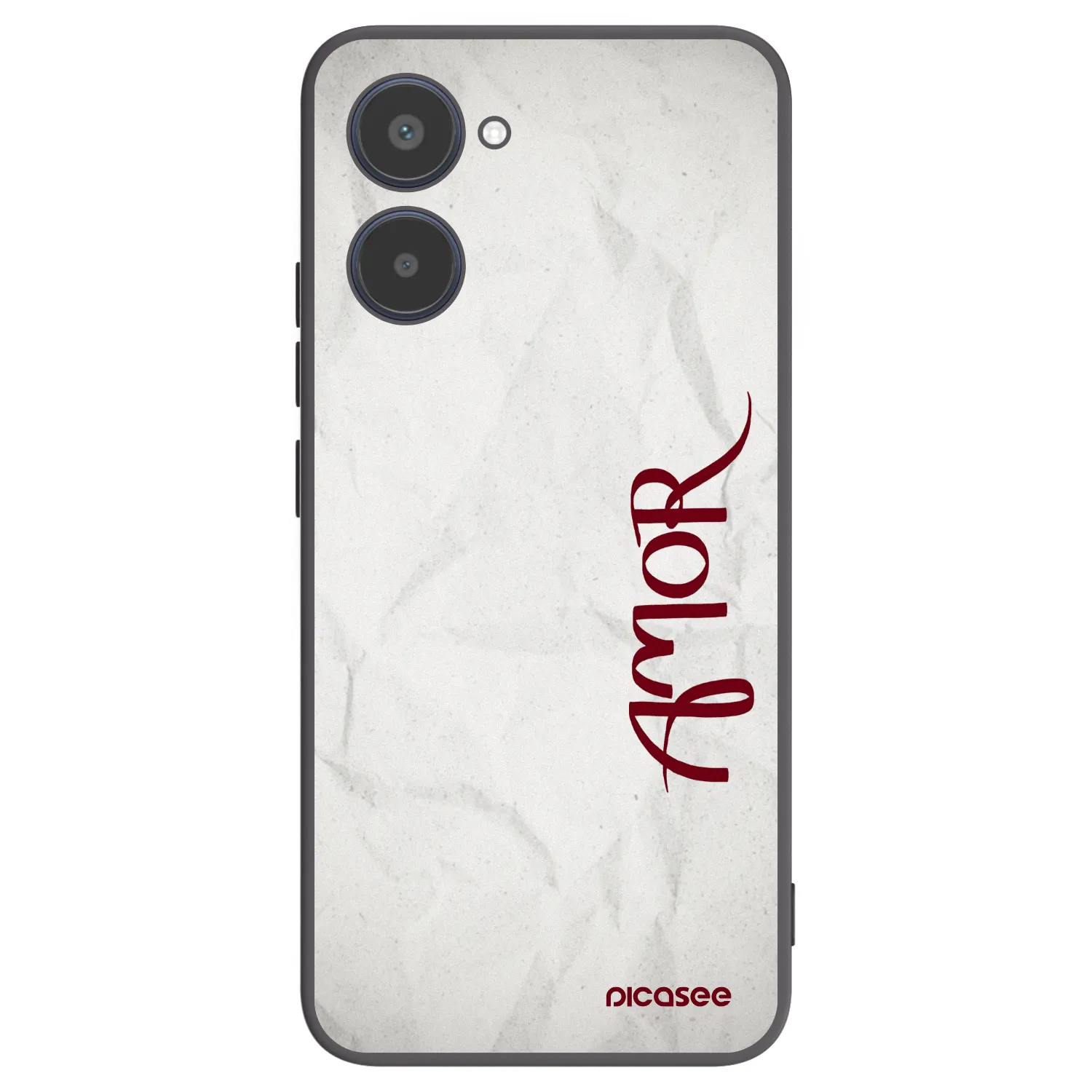 Picasee Realme 10 4G Hülle - Schwarzes Silikon - Amor