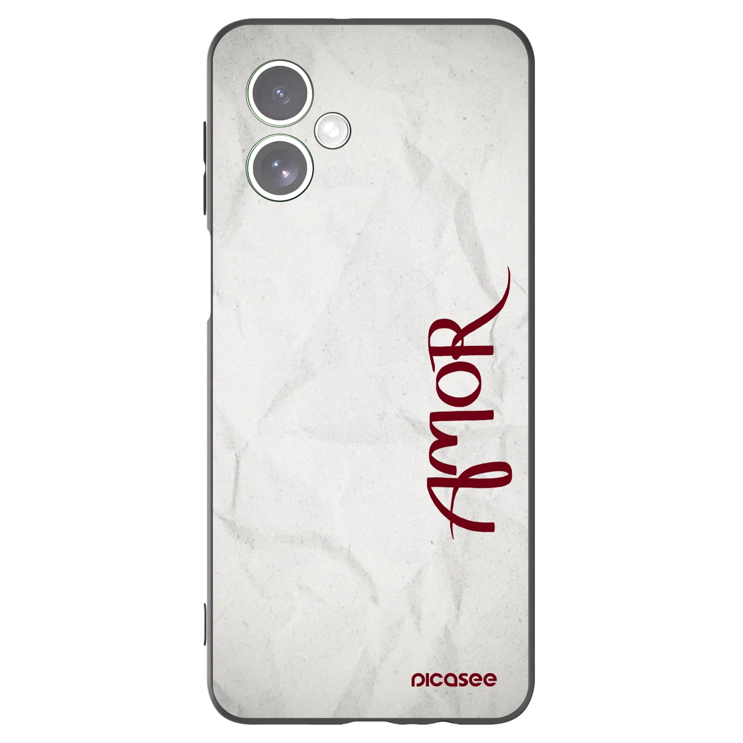 Picasee Motorola Moto G54 5G Hülle - Schwarzes Silikon - Amor