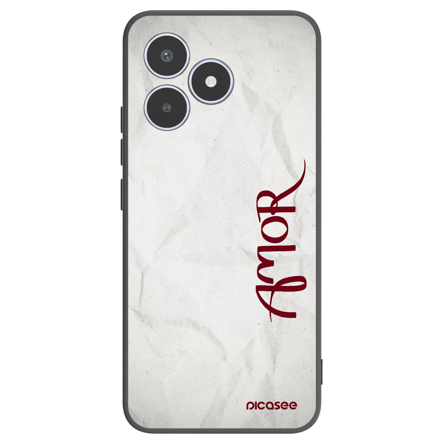Picasee Realme C53 Hülle - Schwarzes Silikon - Amor
