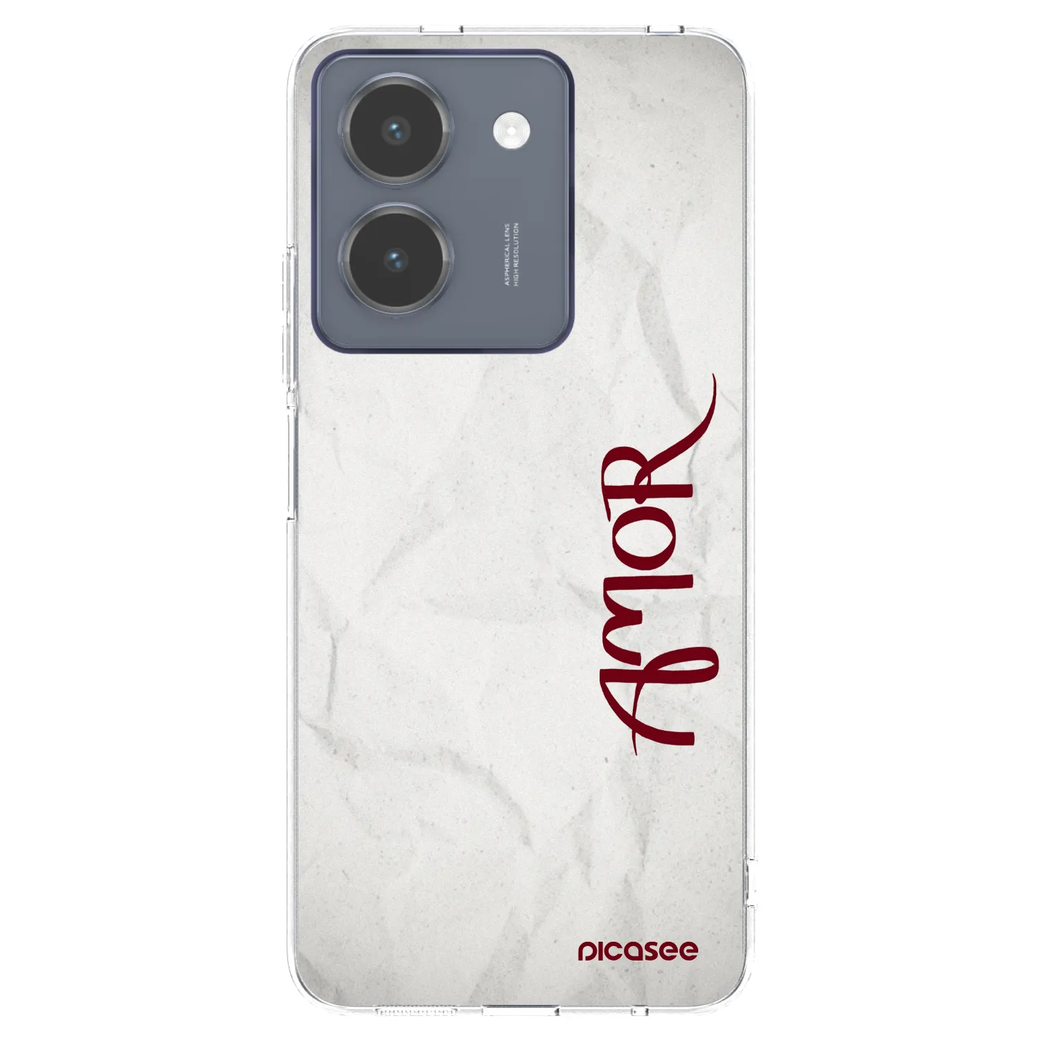 Picasee Vivo Y36 4G Hülle - Transparentes Silikon - Amor
