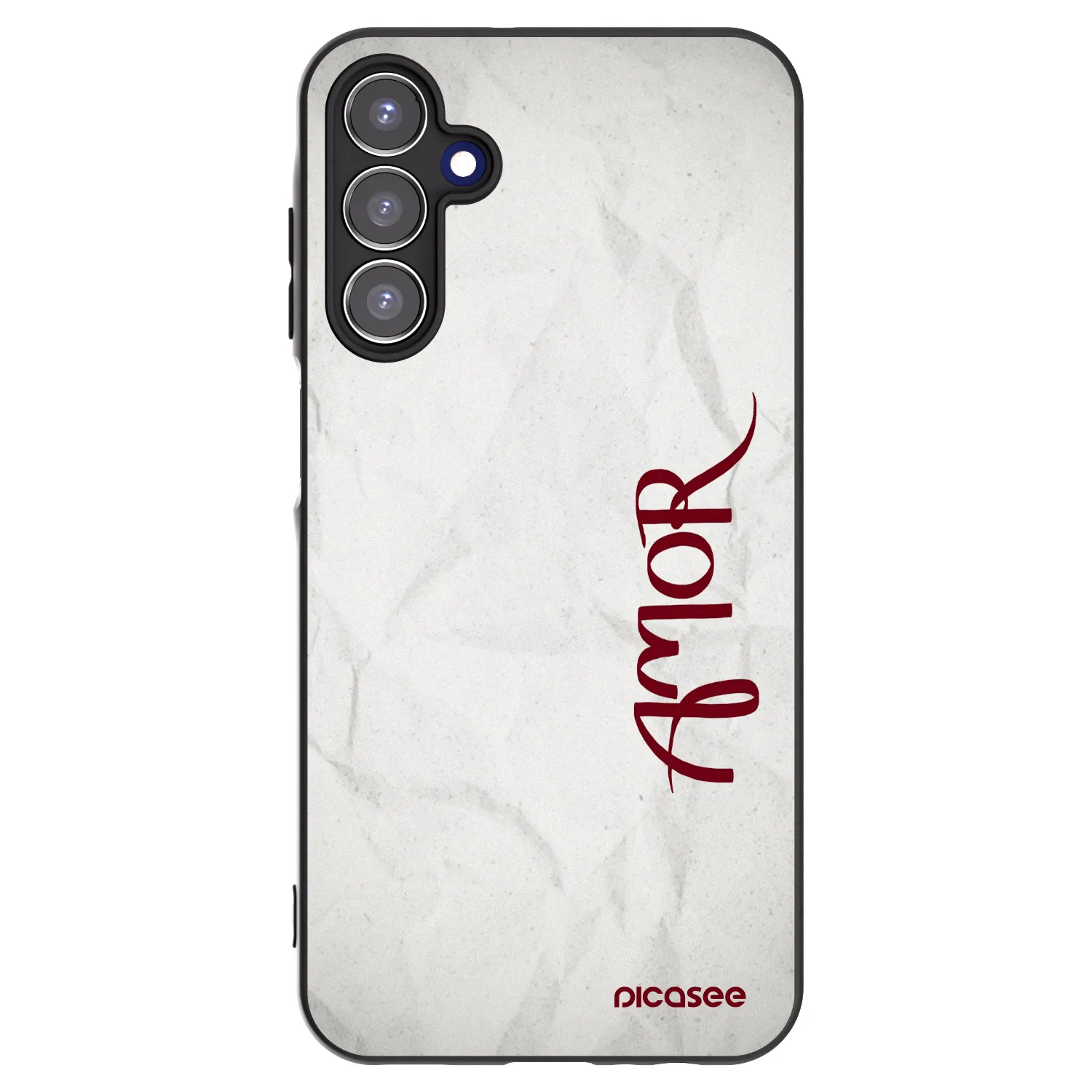 Picasee Samsung Galaxy A15 A156B 5G Hülle - Schwarzes Silikon - Amor