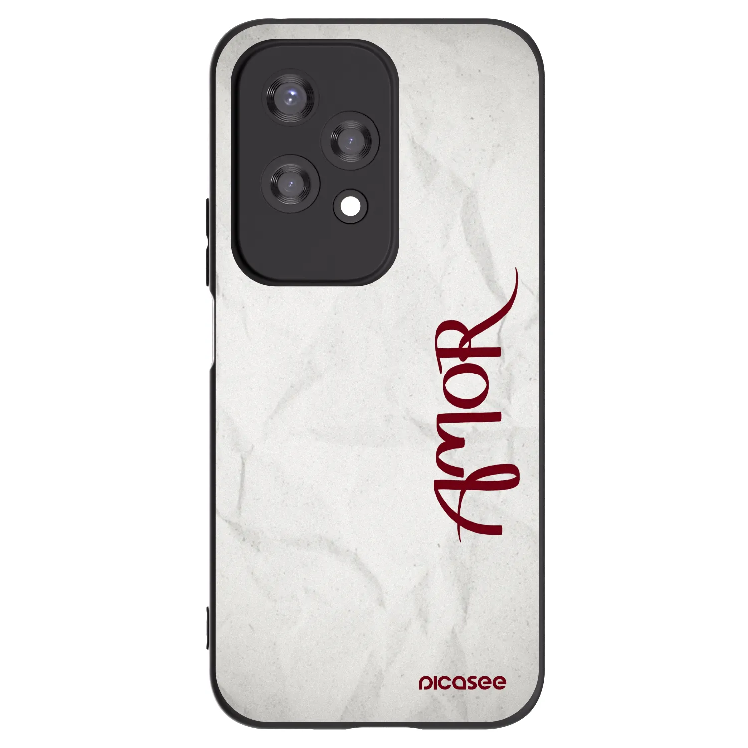 Picasee Honor 200 Lite Hülle - Schwarzes Silikon - Amor