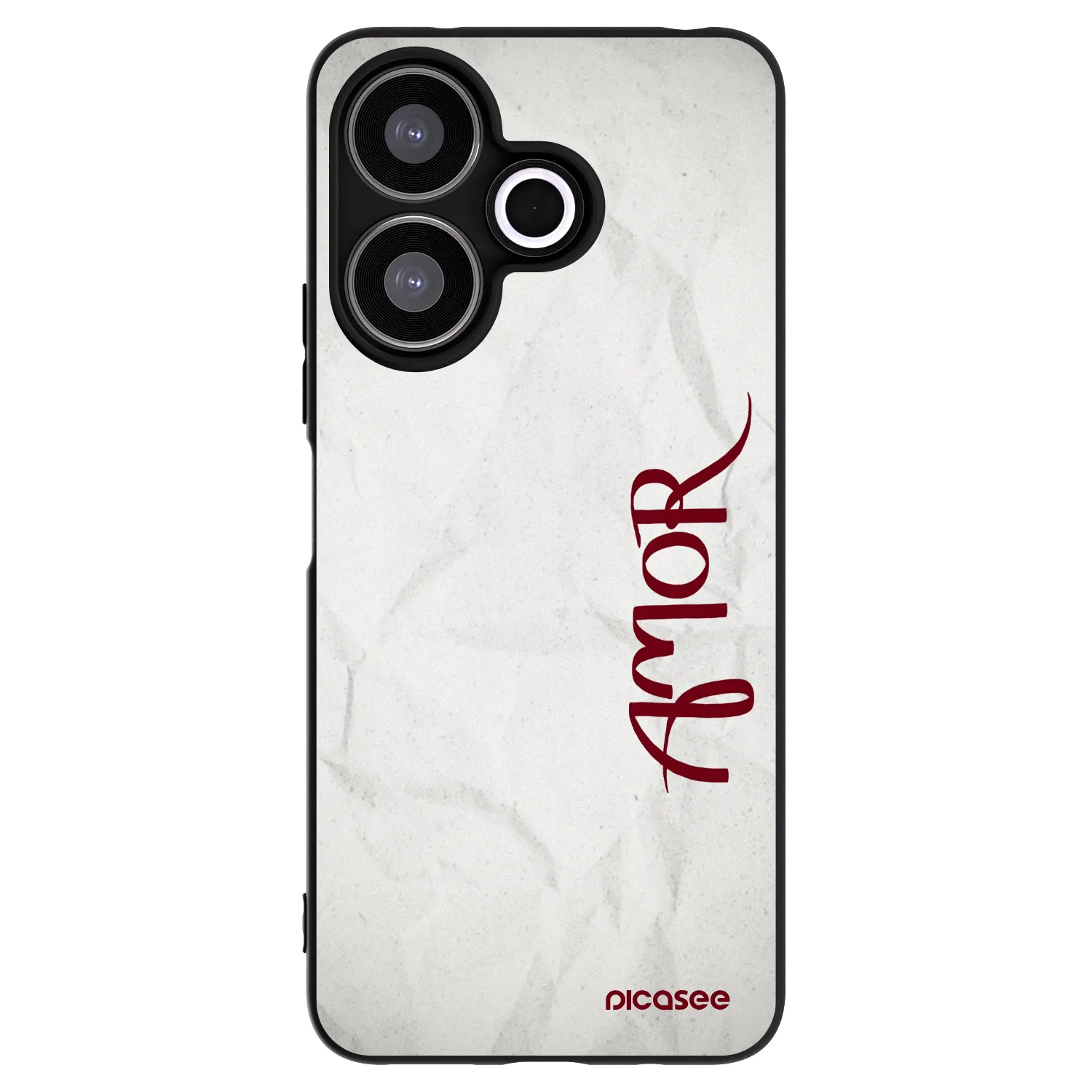 Picasee Xiaomi Redmi 13 4G Hülle - Schwarzes Silikon - Amor