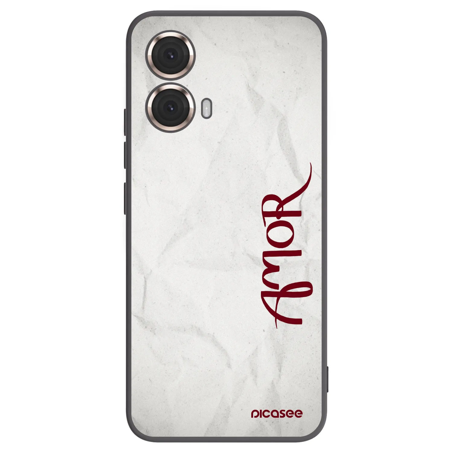 Picasee Motorola Moto G85 Hülle - Schwarzes Silikon - Amor