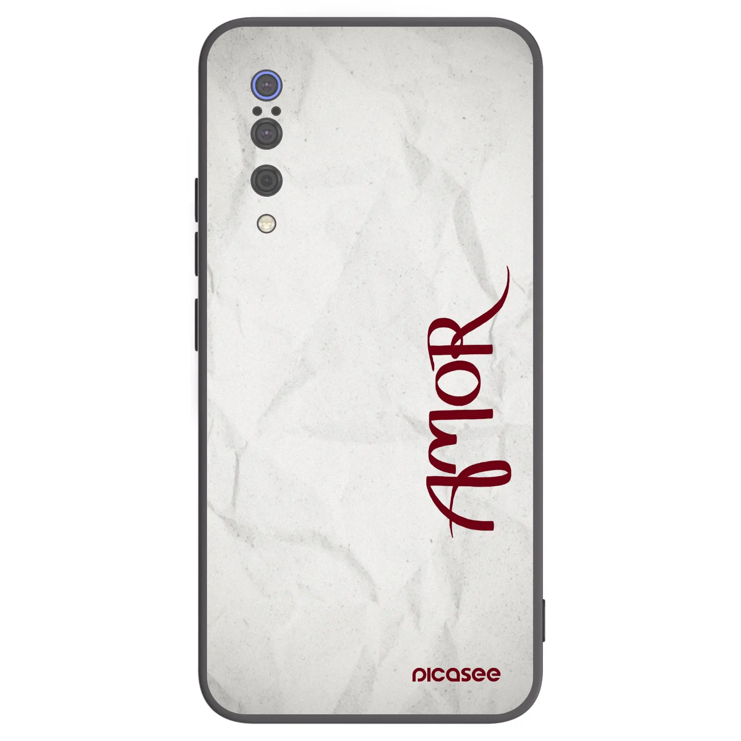 Picasee Xiaomi Mi 9 Hülle - Schwarzes Silikon - Amor