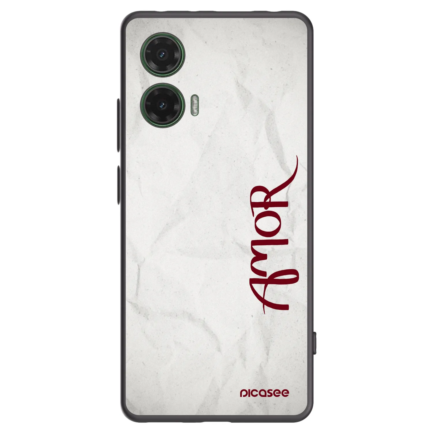 Picasee Motorola Moto G35 5G Hülle - Schwarzes Silikon - Amor
