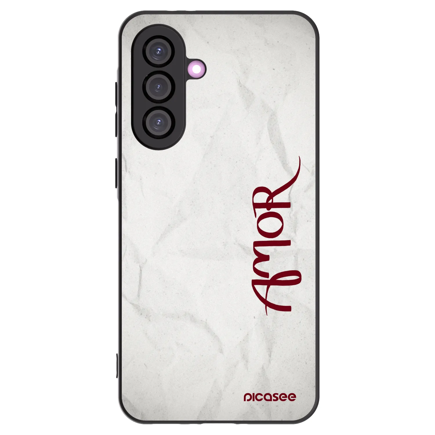 Picasee Samsung Galaxy A56 5G A566B Hülle - Schwarzes Silikon - Amor