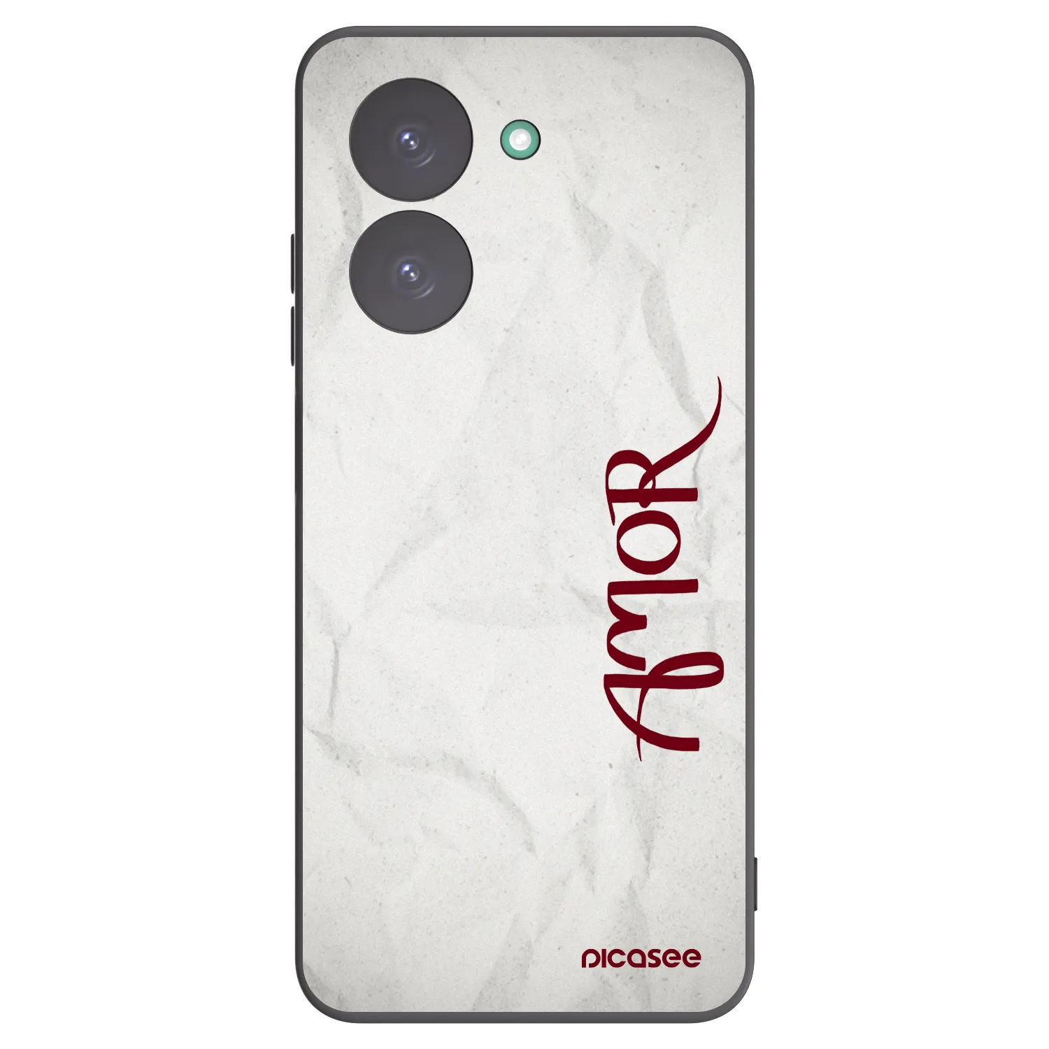 Picasee Xiaomi Redmi A5 Hülle - Schwarzes Silikon - Amor
