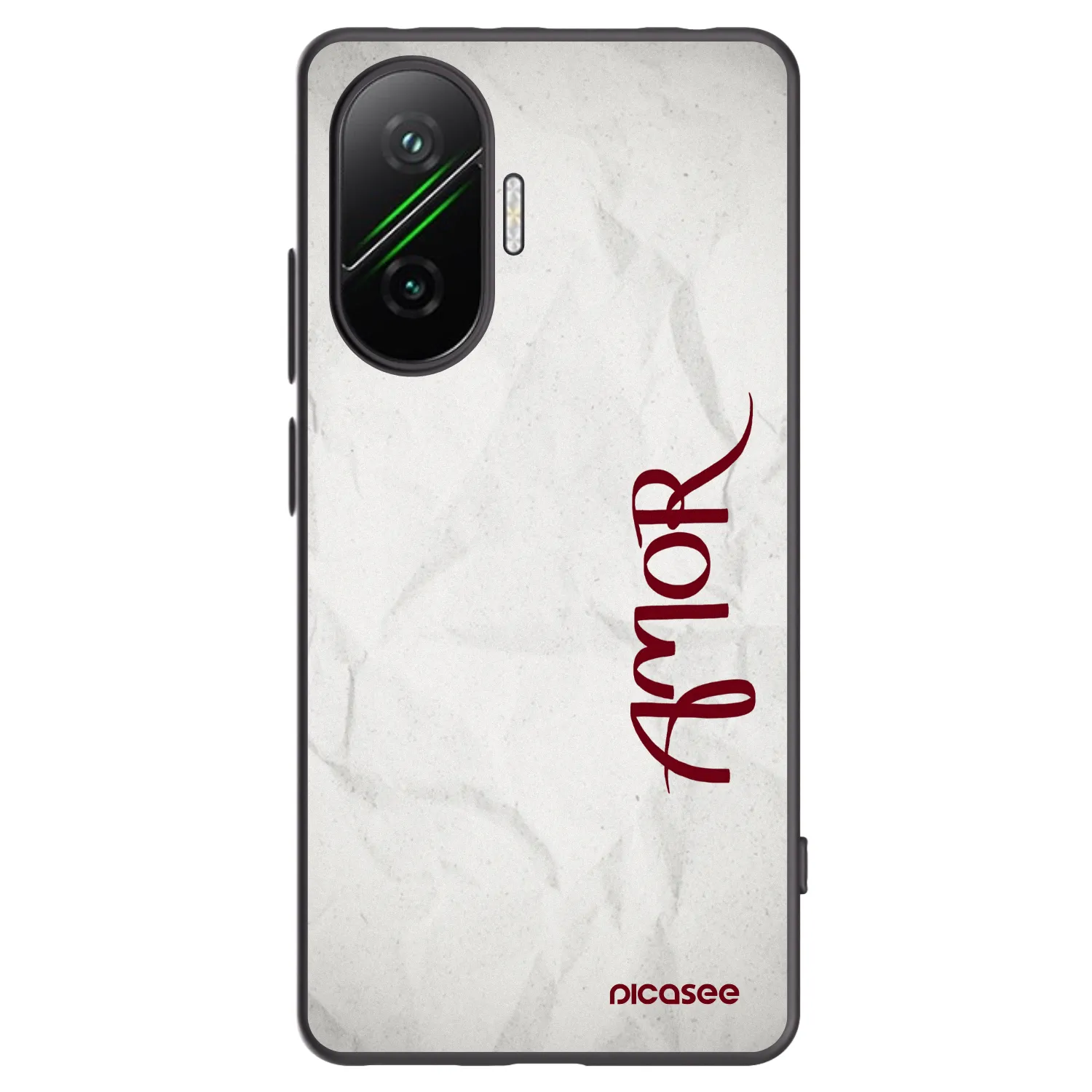 Picasee Xiaomi Poco F7 Pro 5G Hülle - Schwarzes Silikon - Amor
