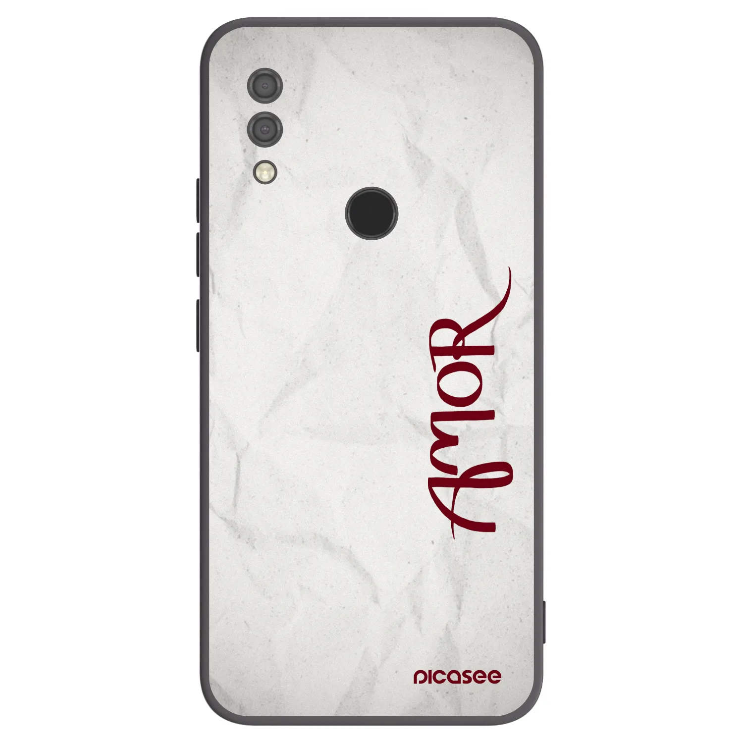Picasee Xiaomi Redmi 7 Hülle - Schwarzes Silikon - Amor
