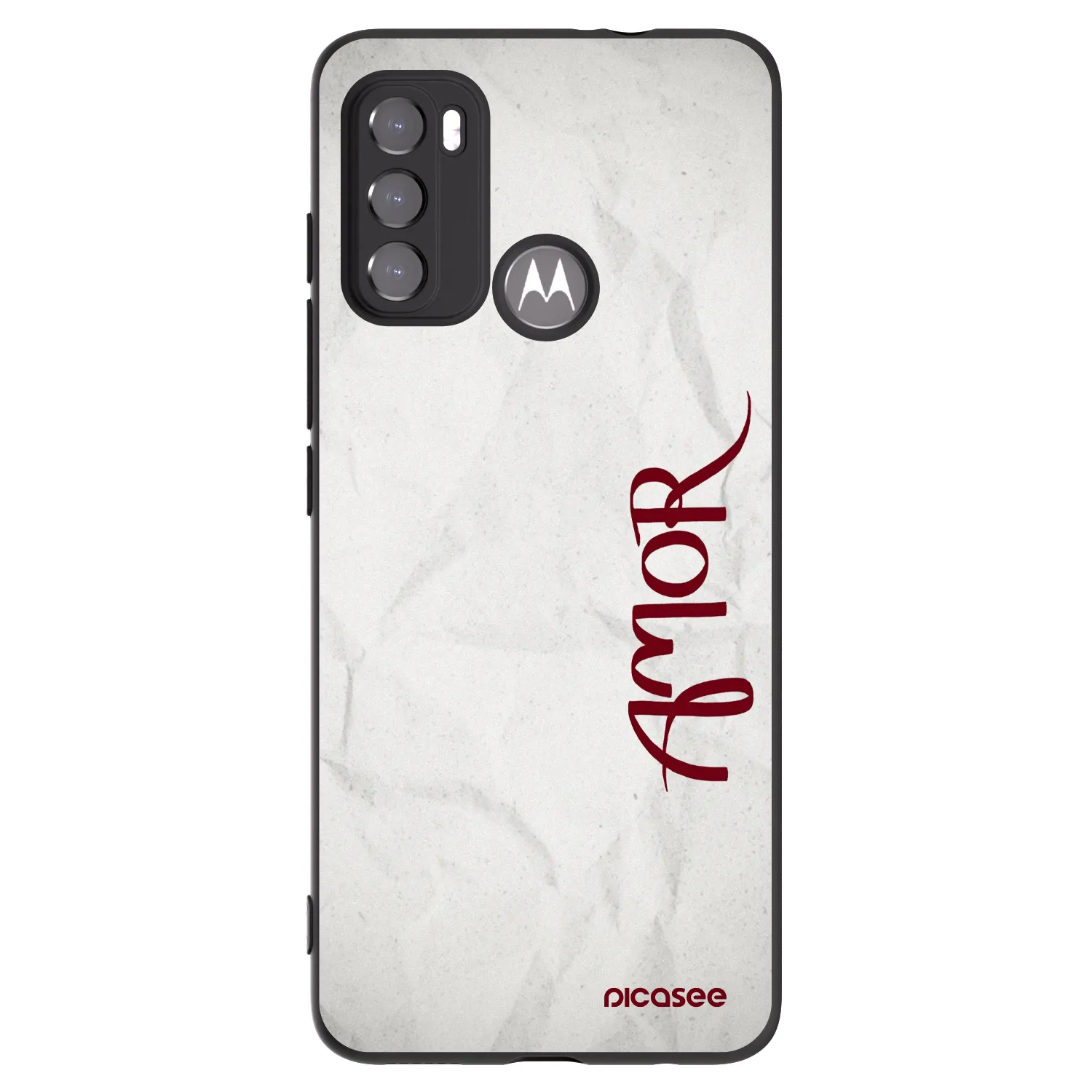 Picasee Motorola Edge 60 5G Hülle - Schwarzes Silikon - Amor
