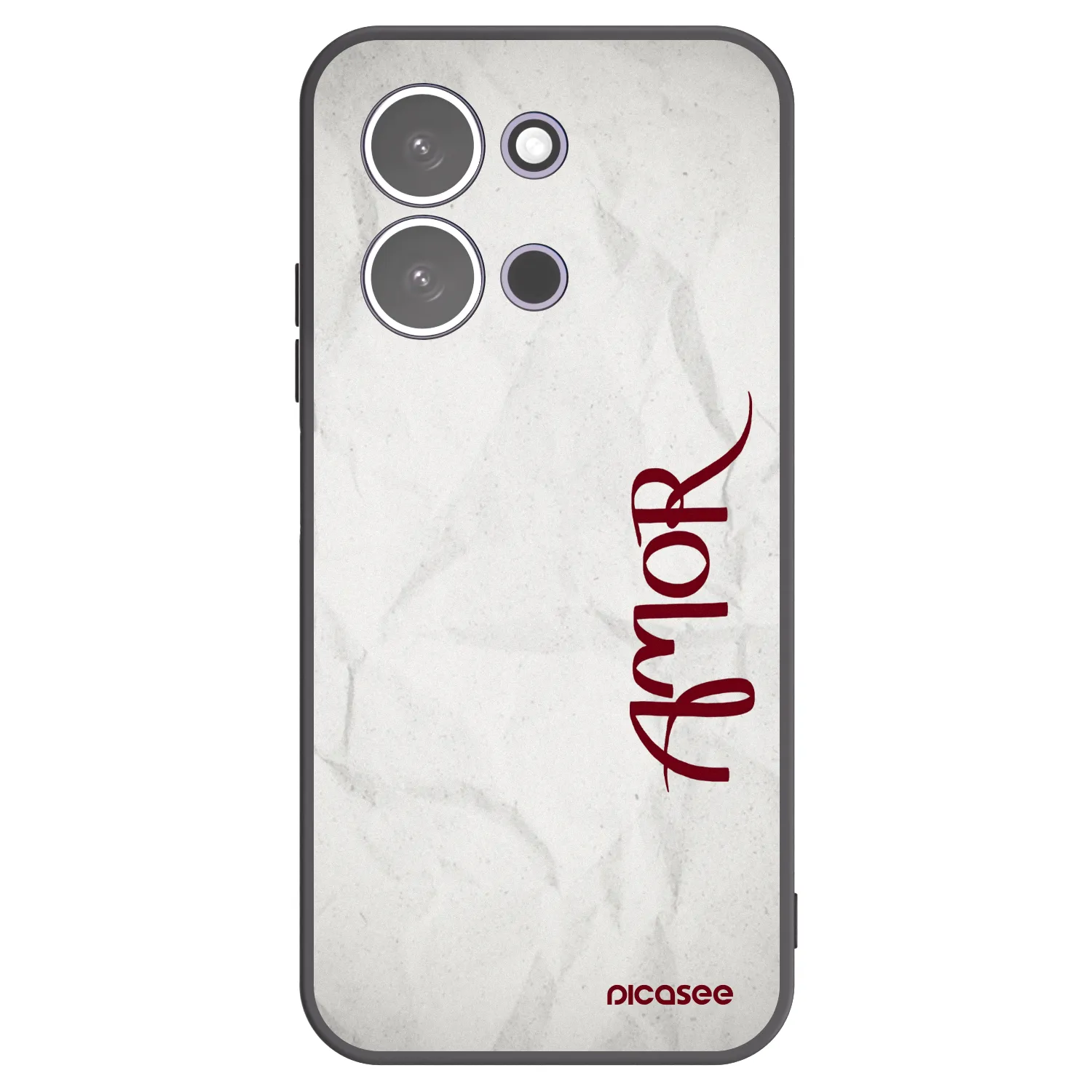 Picasee Xiaomi Redmi 15C 5G Hülle - Schwarzes Silikon - Amor