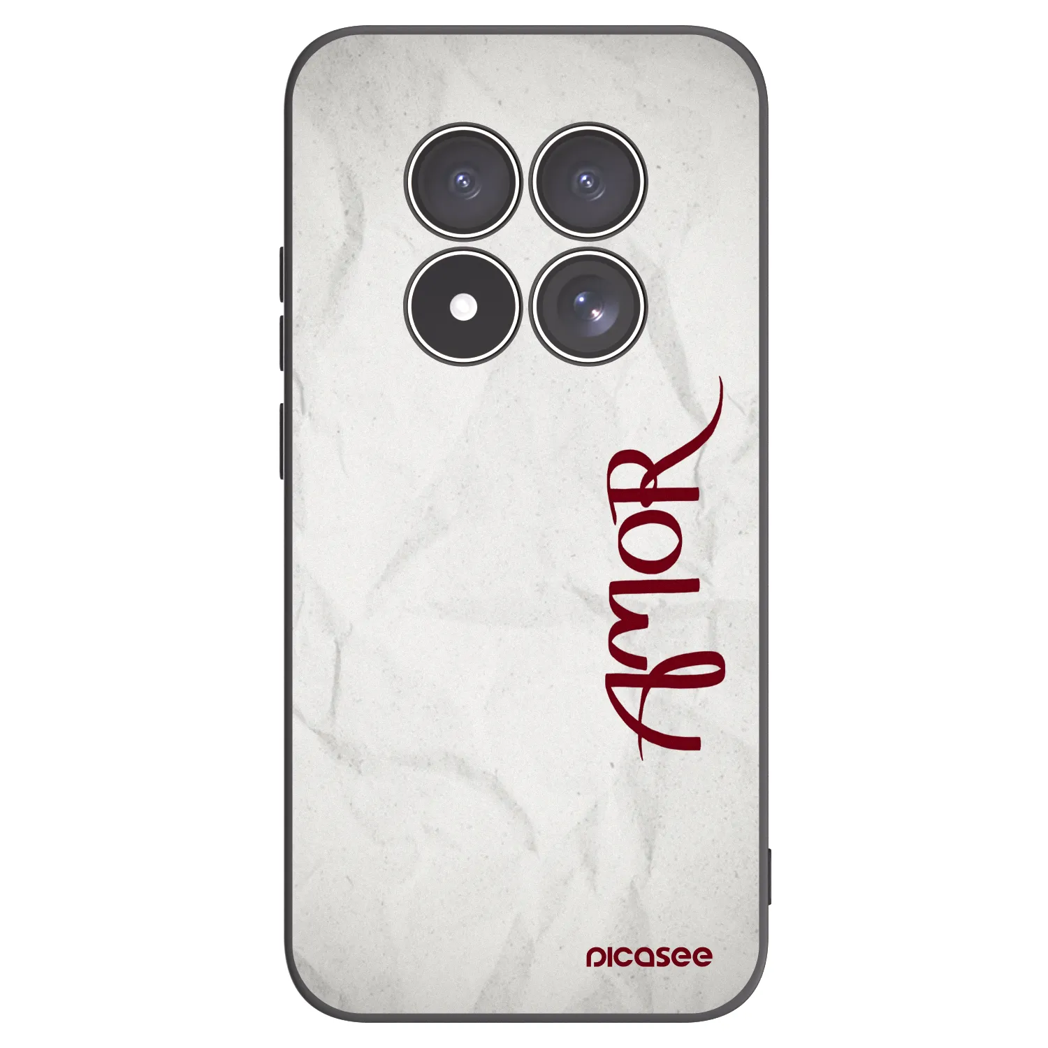 Picasee Xiaomi Redmi Note 15 Pro 5G Hülle - Schwarzes Silikon - Amor