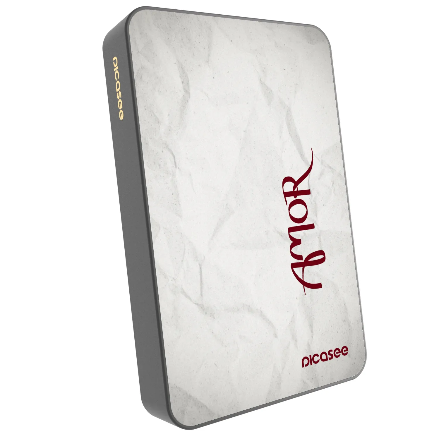 Picasee Powerbank mit MagSafe 10 000 mAh Grau - Amor