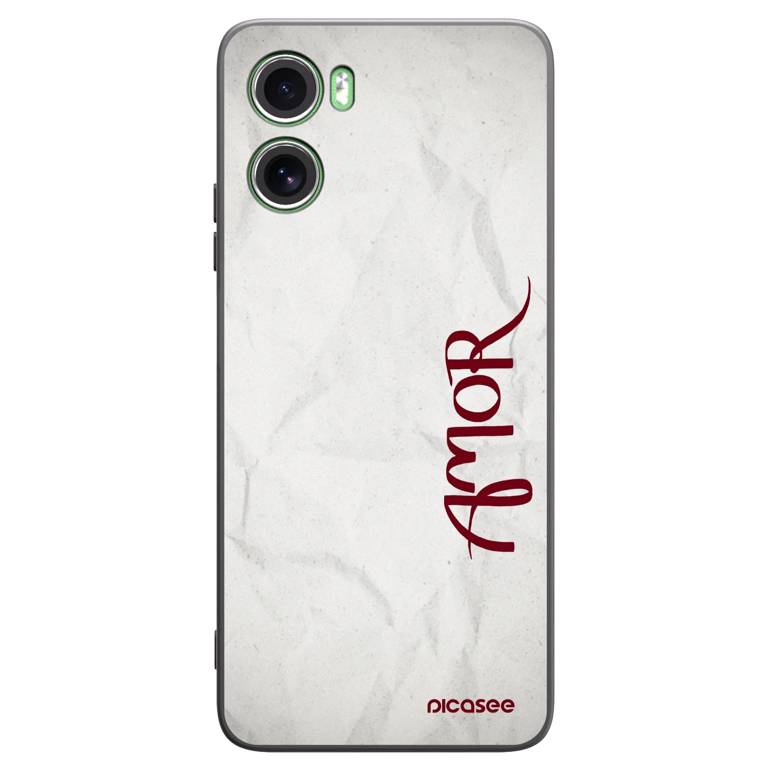 Picasee Motorola Moto G06 Hülle - Schwarzes Silikon - Amor