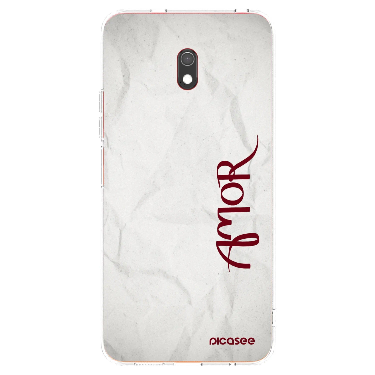 Picasee Xiaomi Redmi 8A Hülle - Transparentes Silikon - Amor