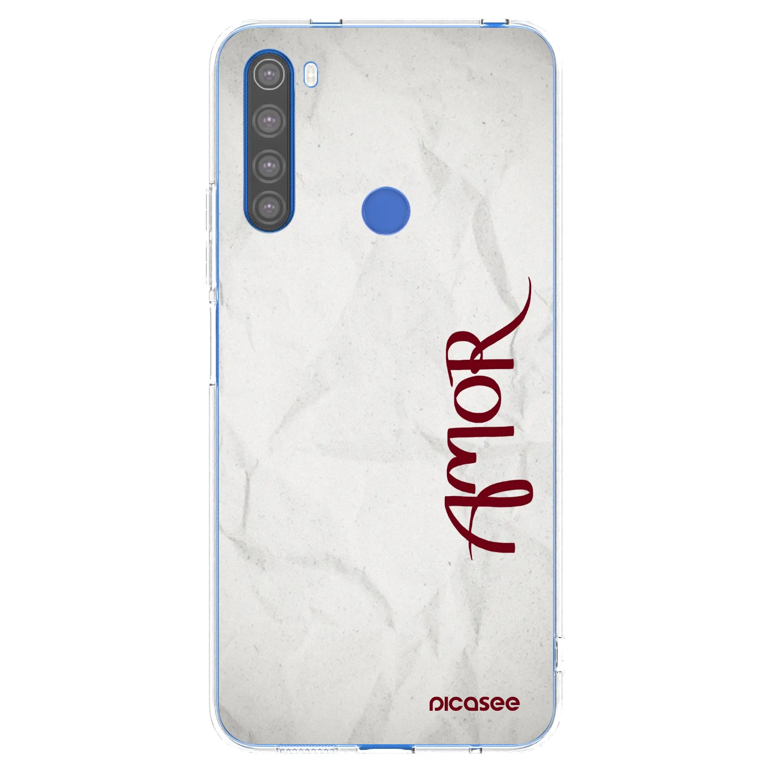 Picasee Xiaomi Redmi Note 8T Hülle - Transparentes Silikon - Amor