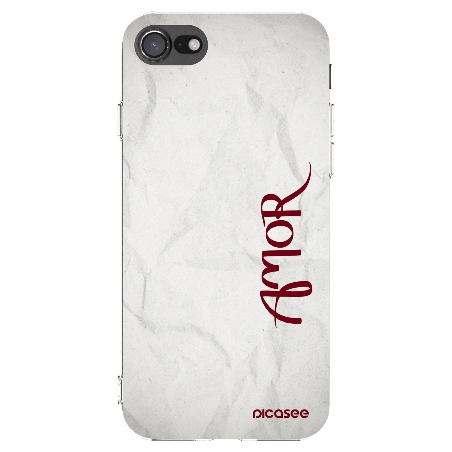 Picasee Apple iPhone SE 2020 Hülle - Transparentes Silikon - Amor