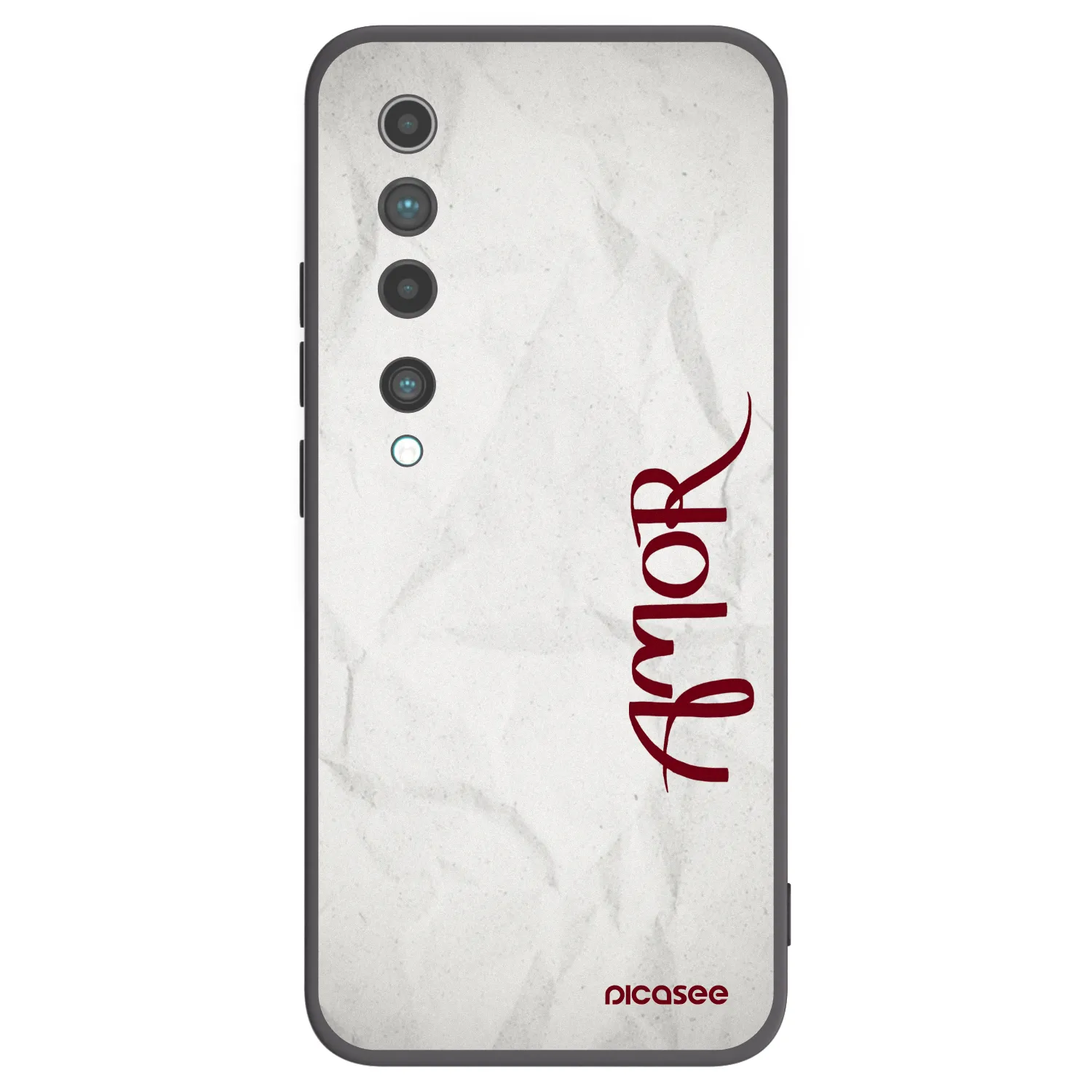 Picasee Xiaomi Mi 10 Hülle - Schwarzes Silikon - Amor