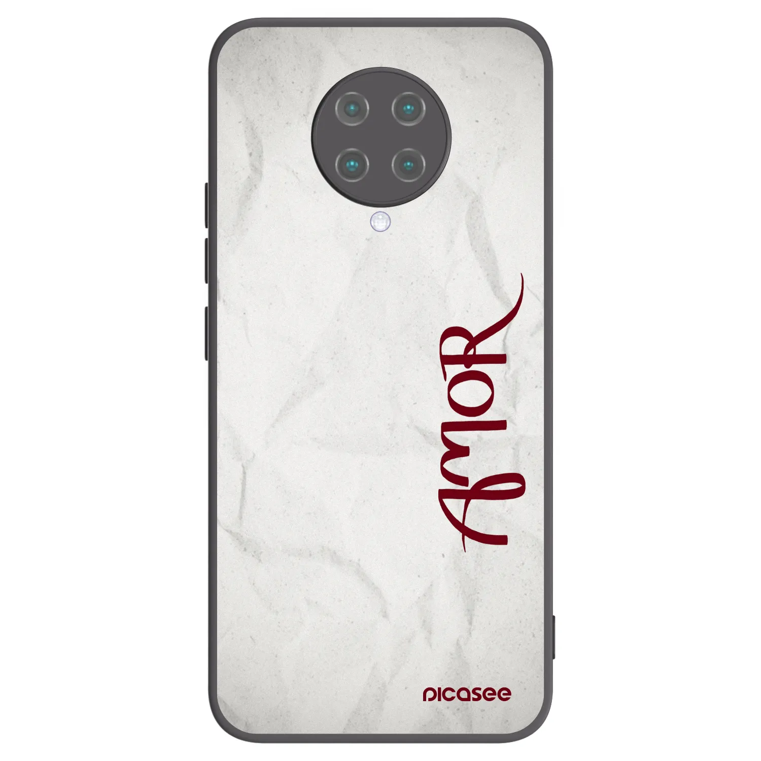 Picasee Xiaomi Poco F2 Pro Hülle - Schwarzes Silikon - Amor