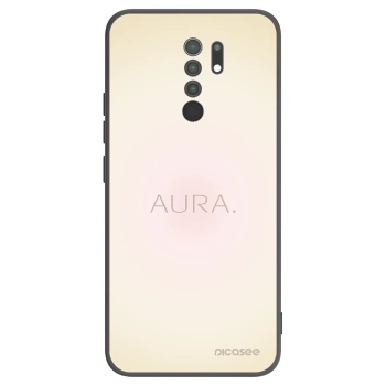 Picasee Xiaomi Redmi 9 Hülle - Schwarzes Silikon - Aura
