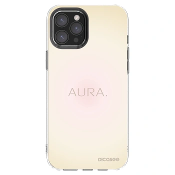 Picasee Apple iPhone 12 Pro Max Hülle - Transparentes Silikon - Aura