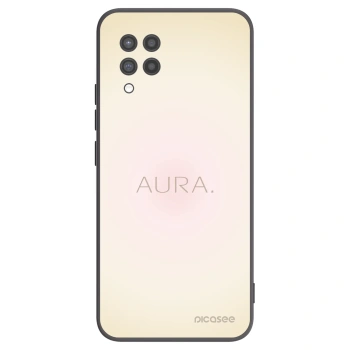 Picasee Samsung Galaxy A42 A426B Hülle - Schwarzes Silikon - Aura