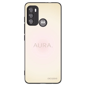 Picasee Motorola Moto G60 Hülle - Schwarzes Silikon - Aura