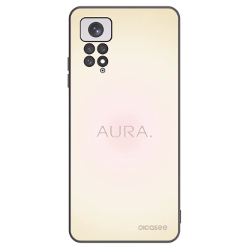 Picasee Xiaomi Redmi Note 11 Hülle - Schwarzes Silikon - Aura