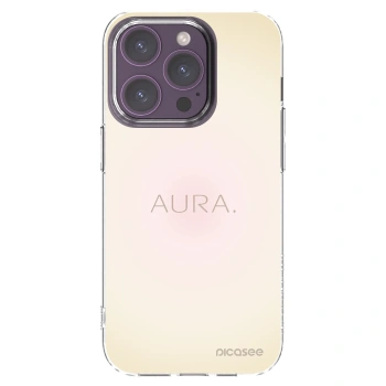 Picasee Apple iPhone 14 Pro Hülle - Transparentes Silikon - Aura