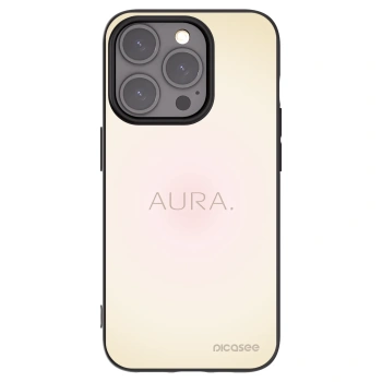 Picasee Apple iPhone 15 Pro Hülle - Schwarzes Silikon - Aura