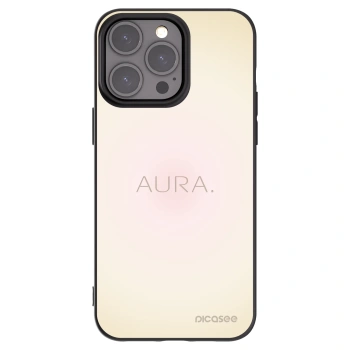 Picasee Apple iPhone 15 Pro Max Hülle - Schwarzes Silikon - Aura